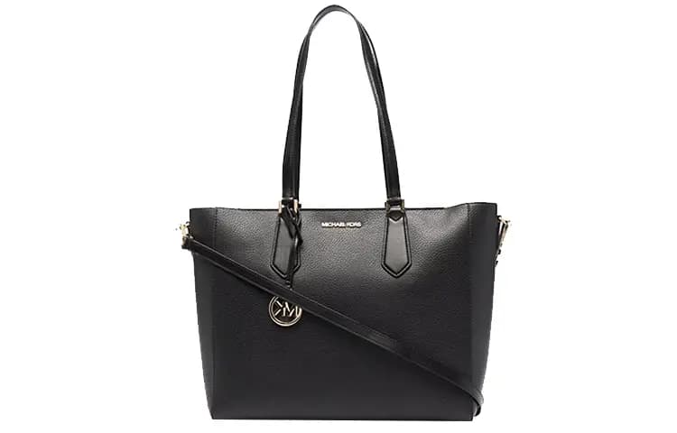 MICHAEL KORS Kimberly Dəri Çanta Qadın Qara