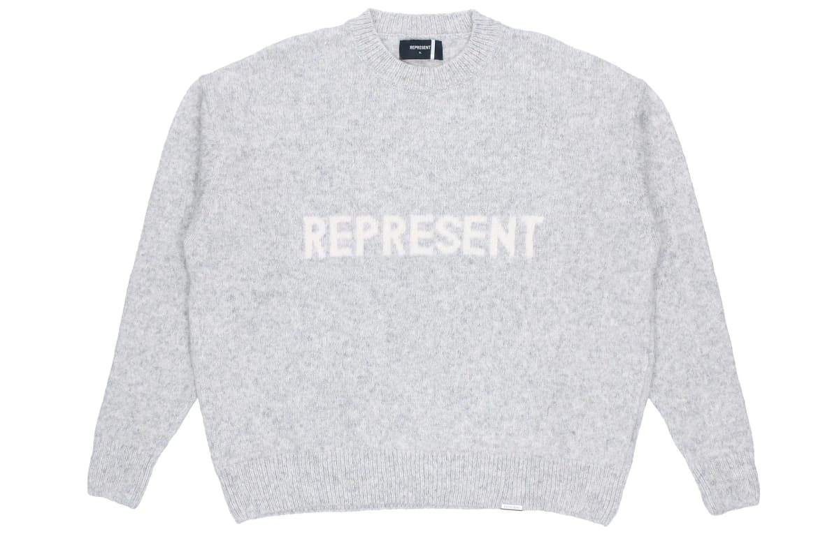REPRESENT Kaşmir Sviter Kişi Açıq Boz
