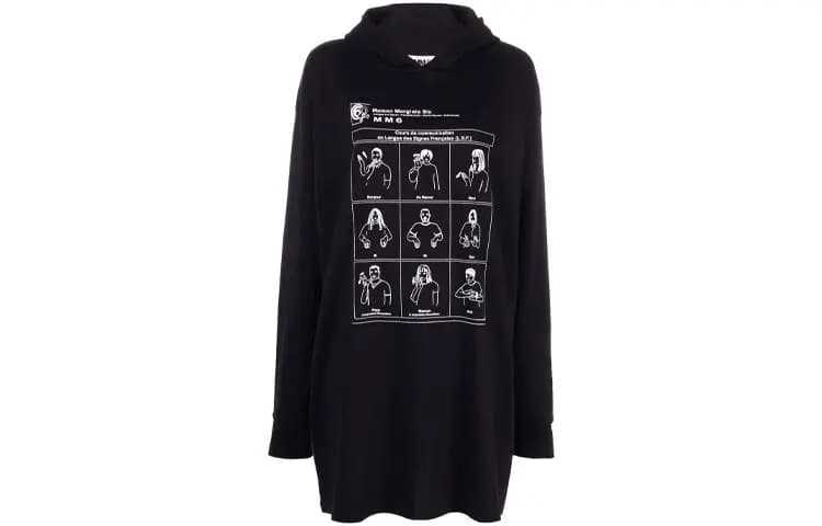 MM6 Maison Margiela Long-Sleeved Dresses Women's Black