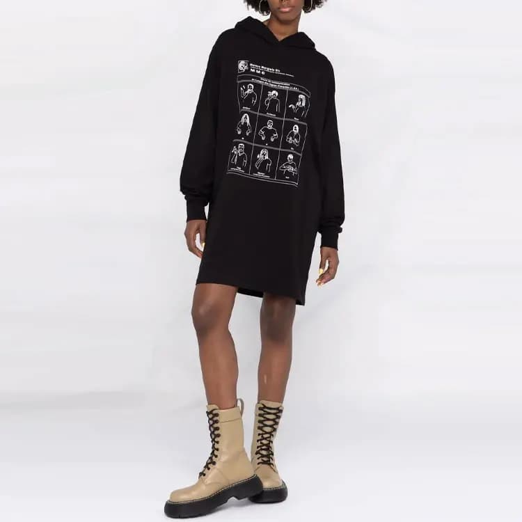 MM6 Maison Margiela Long-Sleeved Dresses Women's Black 2