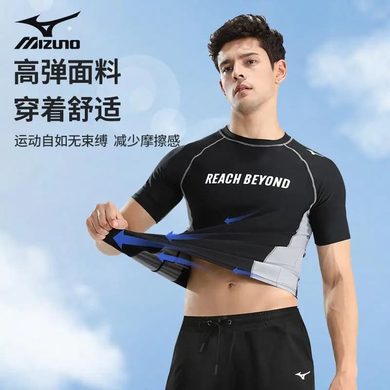 Mizuno Kişi Üzgüçülük Köynəyi Qara 2