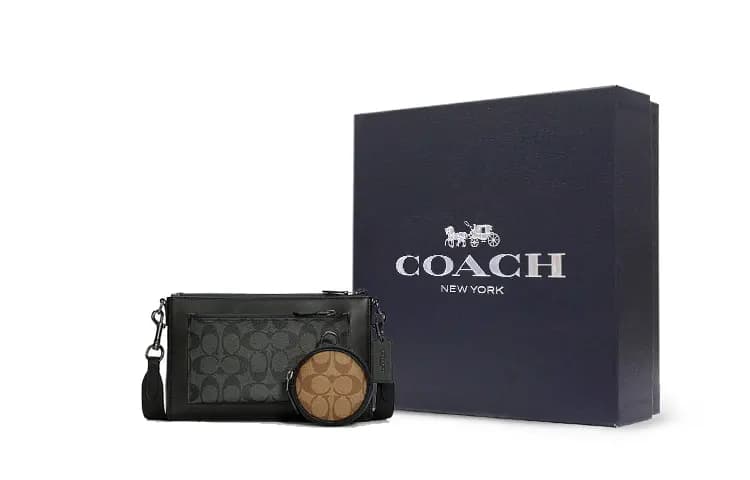 COACH Holden Çanta Kişi Qəhvəyi/Qara 4