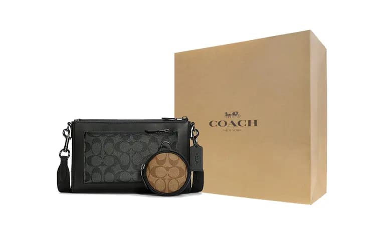 COACH Holden Çanta Kişi Qəhvəyi/Qara 5
