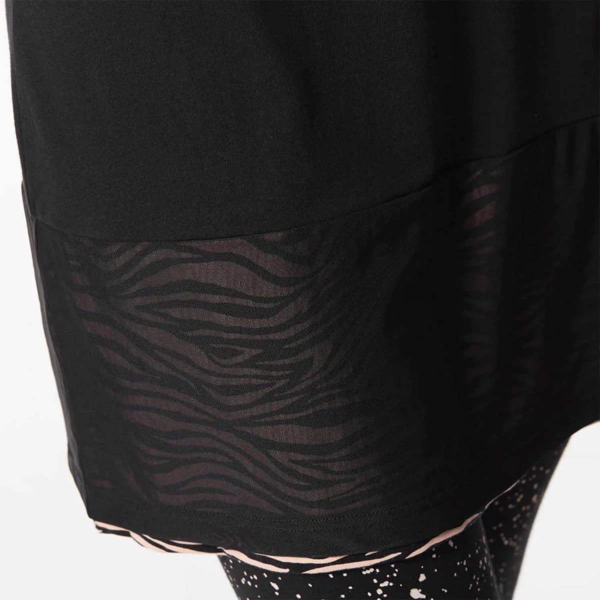 adidas neo Sportstyle Series Breathable Casual Letter Print Short Sleeve Dress Women's Black 4