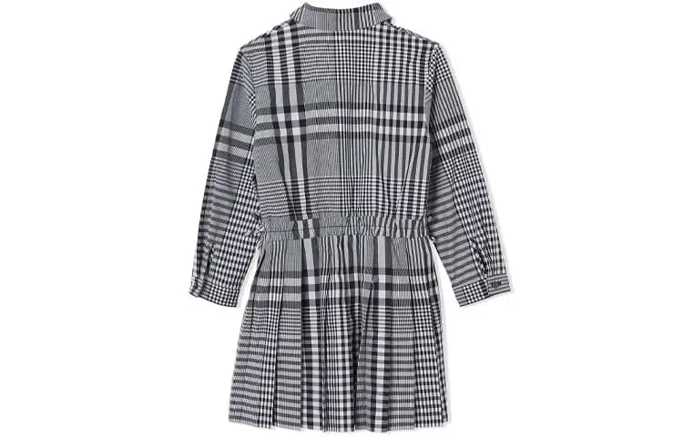 Burberry Check Uşaq Donu Qara 2