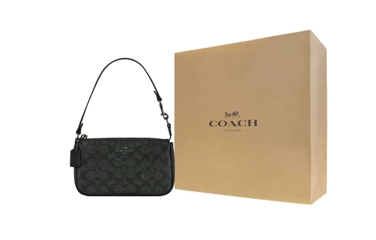 COACH Nolita 19 Qadın Çantası Tünd Boz 7