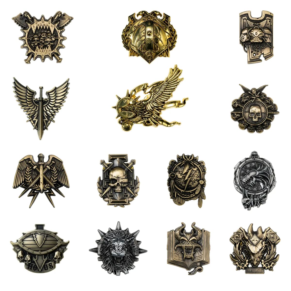 STARFORGED Warhammer 30K Burning Galaxy-Fire Lizard Honor Warband Badge Brooch Merch Starforged Badges 5