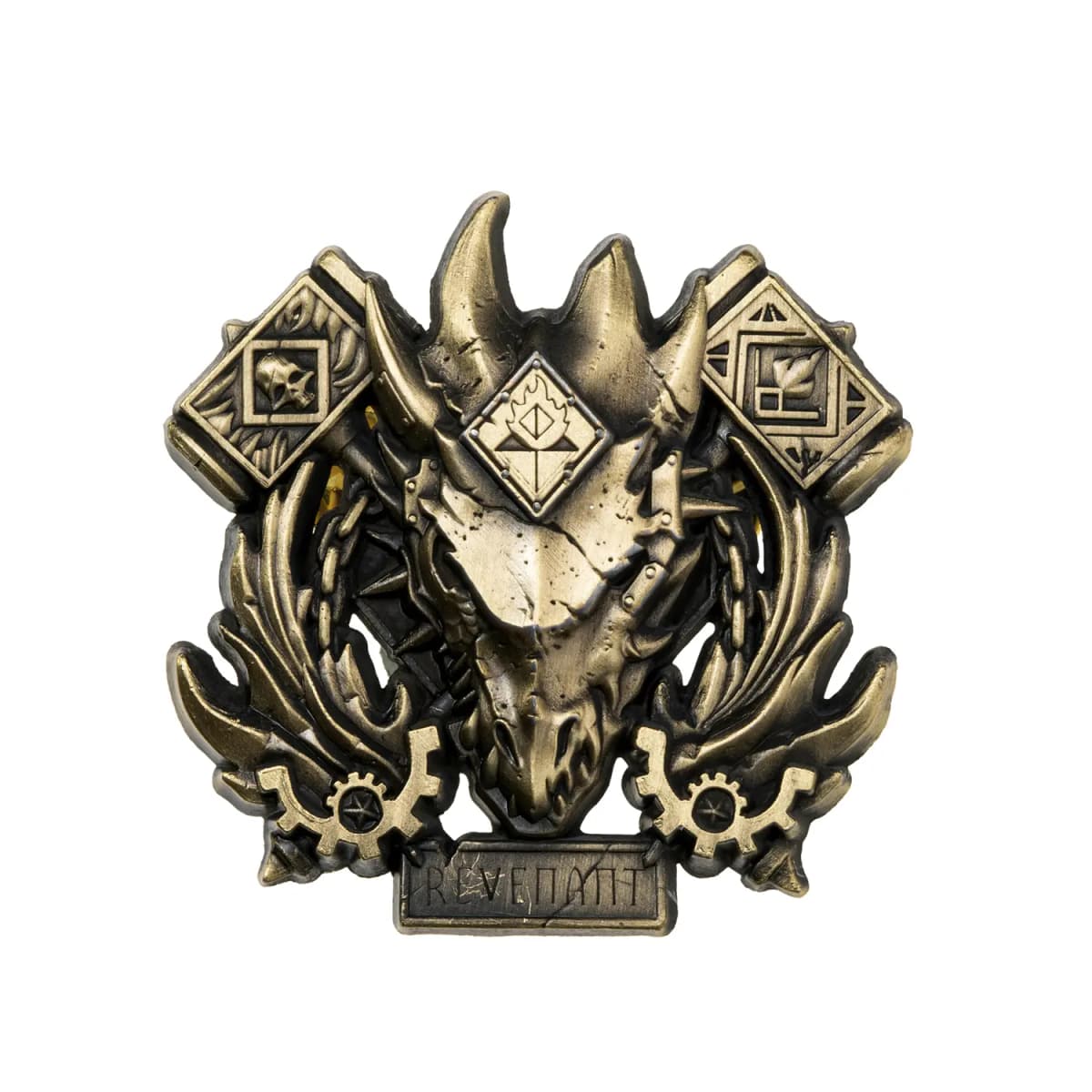 STARFORGED Warhammer 30K Burning Galaxy-Fire Lizard Honor Warband Badge Brooch Merch Starforged Badges