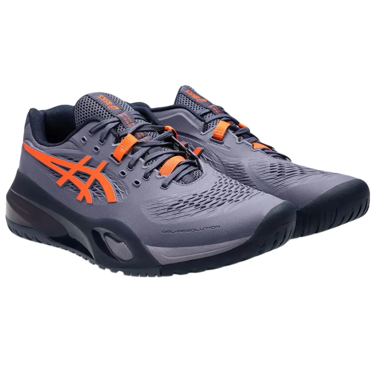Asics Tennis Ayaqqabısı Kişi Bənövşəyi/Narıncı 3