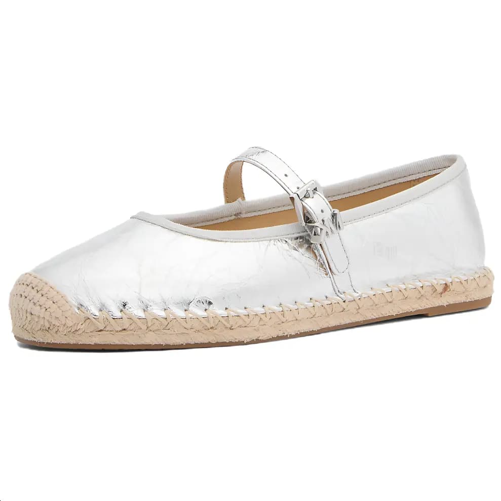 MICHAEL KORS Lynn Espadrilles Qadın Gümüşü 3