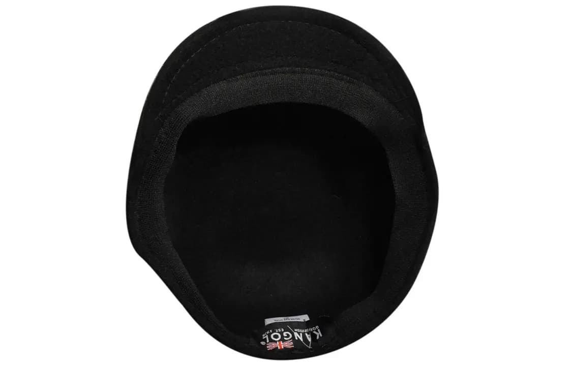KANGOL Embroidered Logo Yun Beret Unisex Qara 4