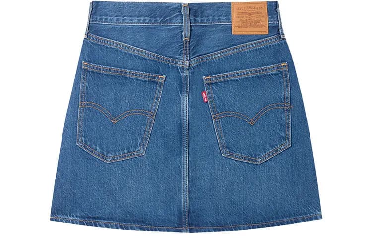 Levis Denim Qısa Ətək Qadın Mavi 2