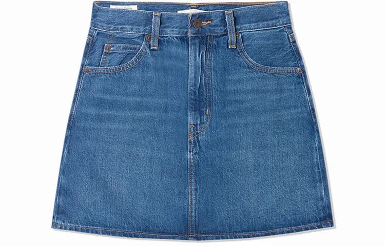 Levis Denim Qısa Ətək Qadın Mavi