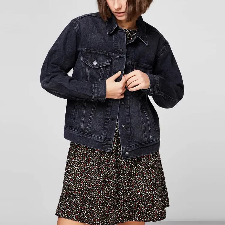 Levis Qadın Cins Pencəyi Tünd Boz 3