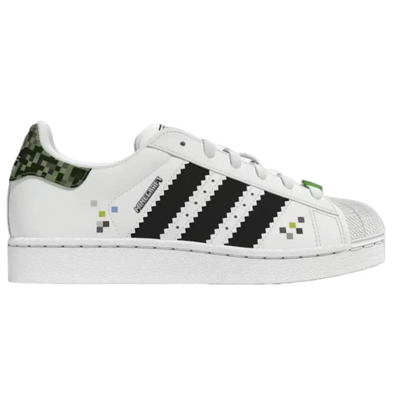 Adidas Originals SUPERSTAR Low-Top Uşaq Skeyt Ayaqqabısı Ağ/Qara 2