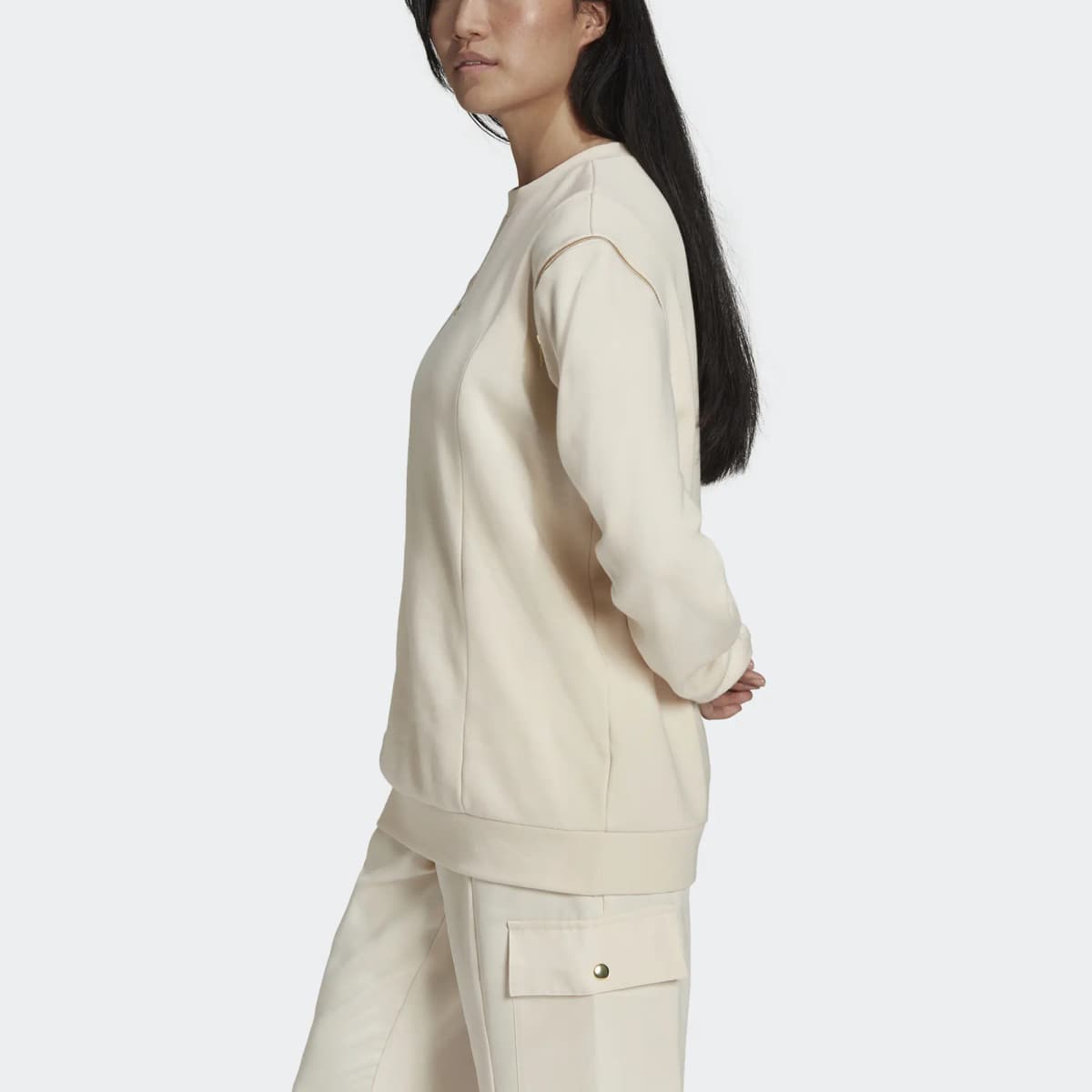 Adidas Originals Qadın Sweatshirt Sarı/Ağ 5