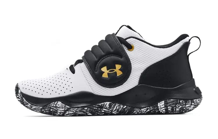 Youth Under Armour UA Zone BB Uşaq Basketbol Ayaqqabısı Qara/Ağ