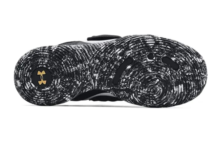 Youth Under Armour UA Zone BB Uşaq Basketbol Ayaqqabısı Qara/Ağ 4