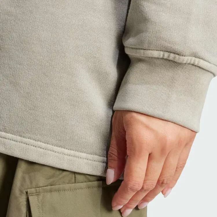 adidas originals Washed Series Qadın Hudi Gümüşü Boz 5