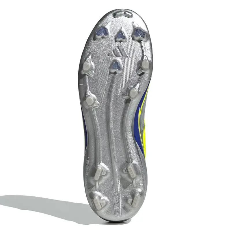 Adidas F50 ELITE Uşaq Futbol Ayaqqabısı Gümüşü/Neon Sarı/Göy 4