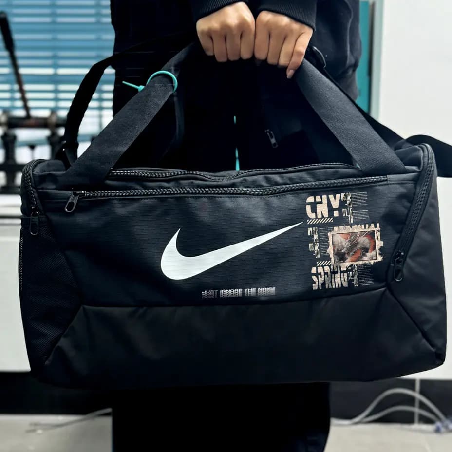 Nike Brasilia CNY İdman və Səyahət Çantası Unisex Qara 5