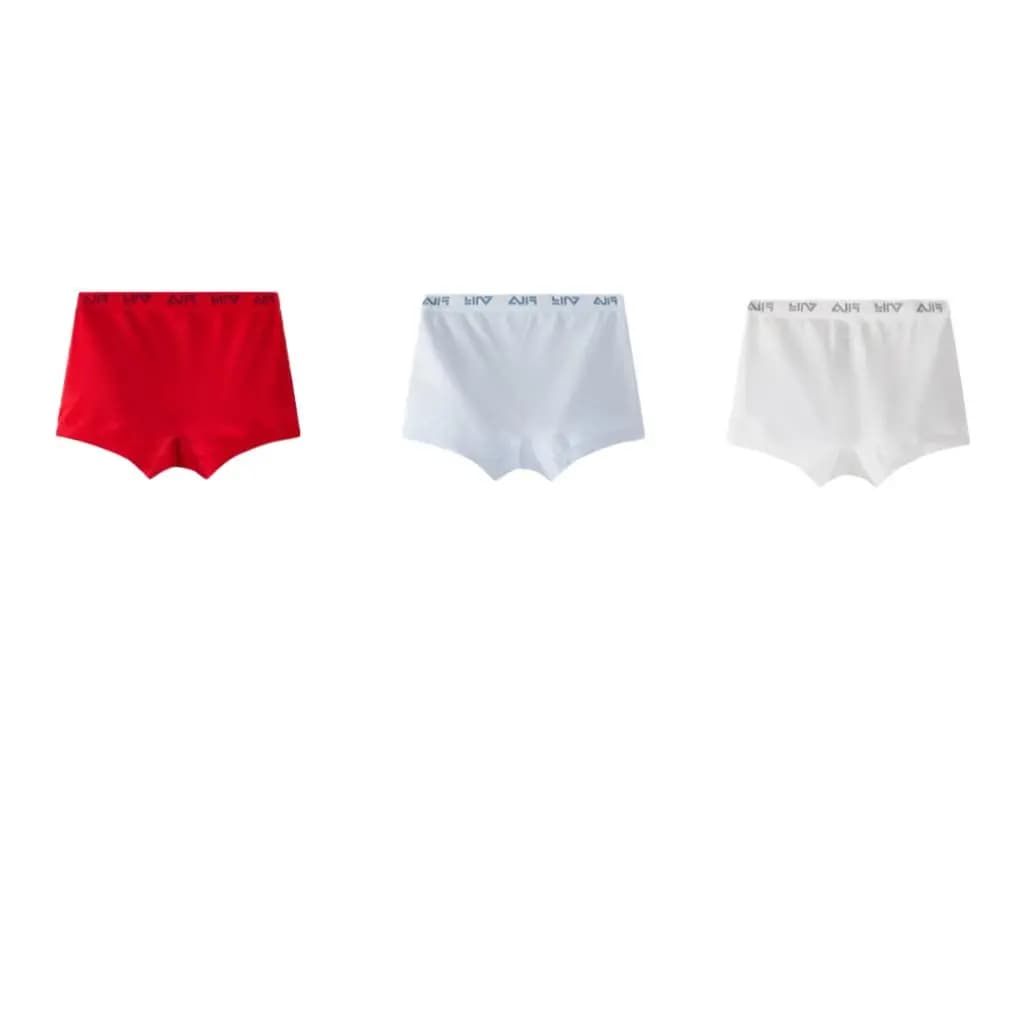 FILA KIDS HOME Uşaq Alt Geyimi 3-lü Dəst Qırmızı/Göy/Ağ 2
