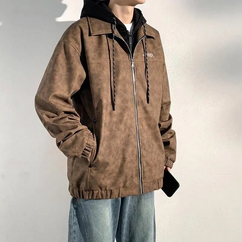 Jeep PU Leather Jacket Unisex 11