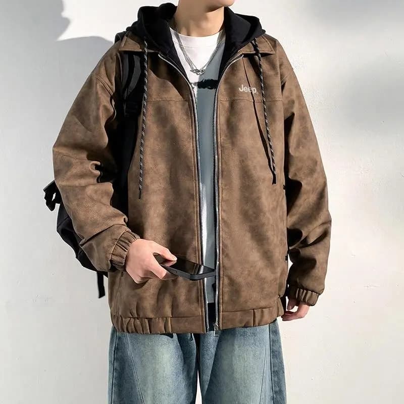 Jeep PU Leather Jacket Unisex 9