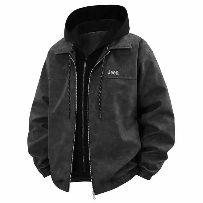 Jeep PU Leather Jacket Unisex