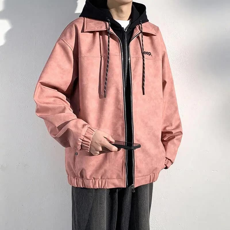 Jeep PU Leather Jacket Unisex 17