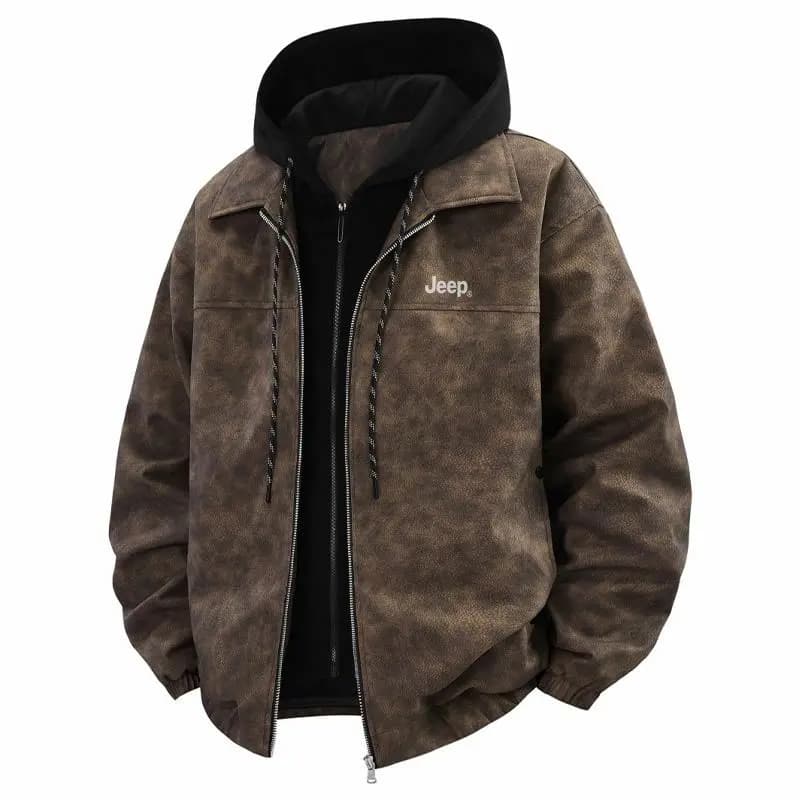 Jeep PU Leather Jacket Unisex 7