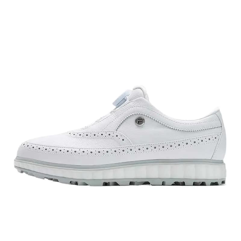 FILA NOBLE Comfortable Versatile Low-Top Golf Shoes Men's FILA White