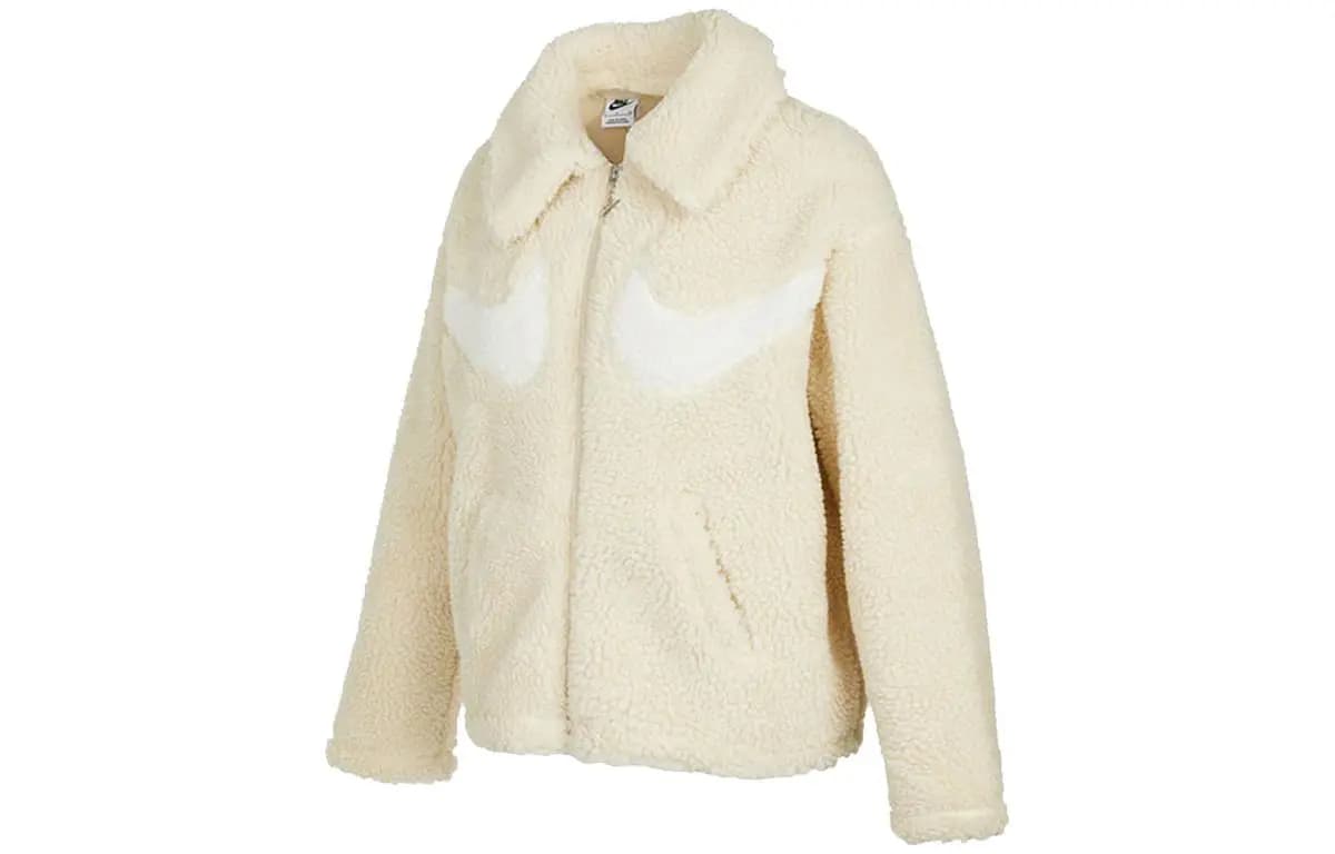 Nike Swoosh Women'ss Full Zip Jacket Asia Sizing Rattan/Sail