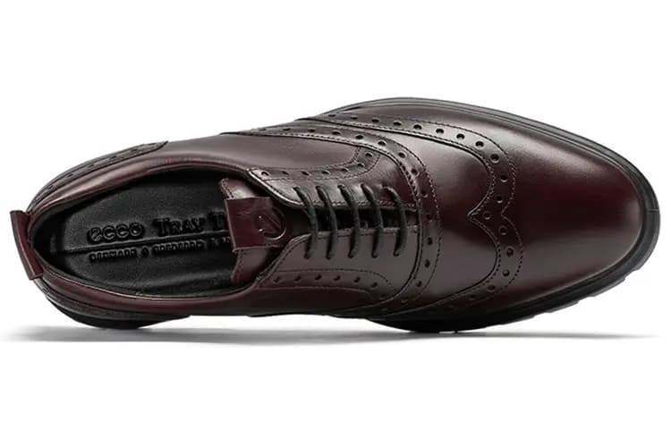 Ecco Suitable For Walking Collection Dress Shoes Men's Burgundy 3