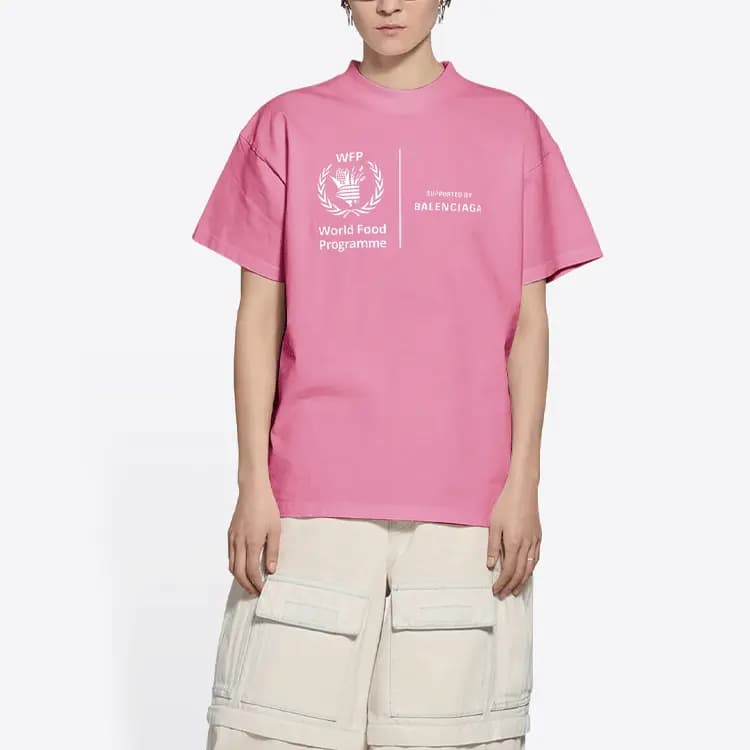 Balenciaga Wpf T-Shirt Çəhrayı/Ağ 5