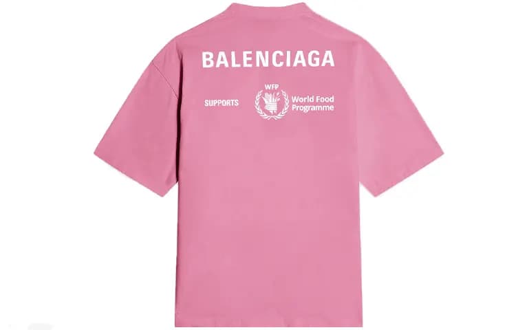 Balenciaga Wpf T-Shirt Çəhrayı/Ağ 2
