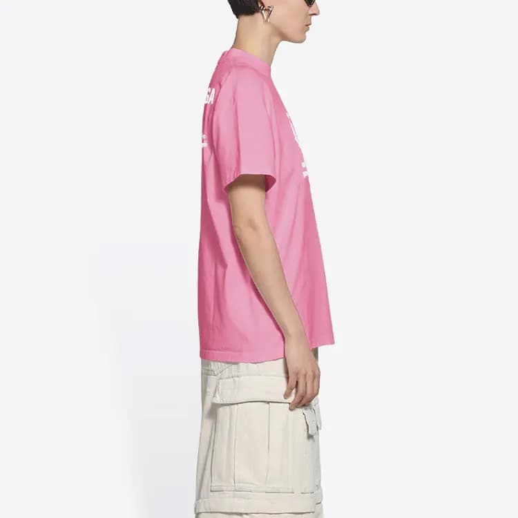 Balenciaga Wpf T-Shirt Çəhrayı/Ağ 3