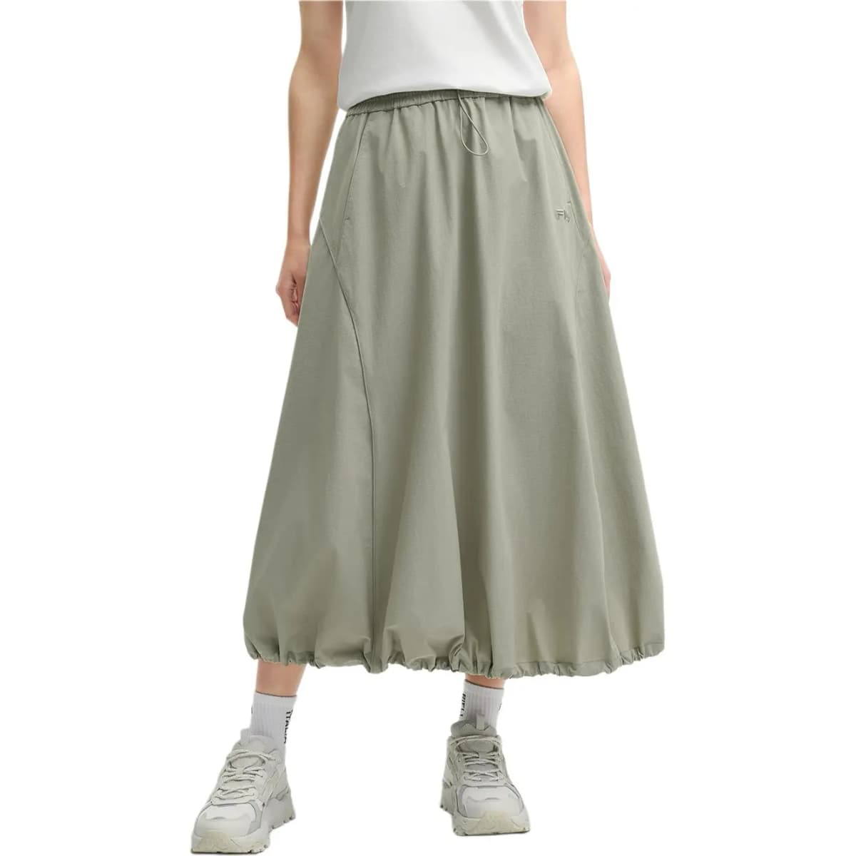 FILA ORIGINALE Parachute Qadın Midi Ətəyi Xaki 4