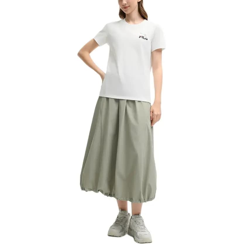 FILA ORIGINALE Parachute Qadın Midi Ətəyi Xaki 5