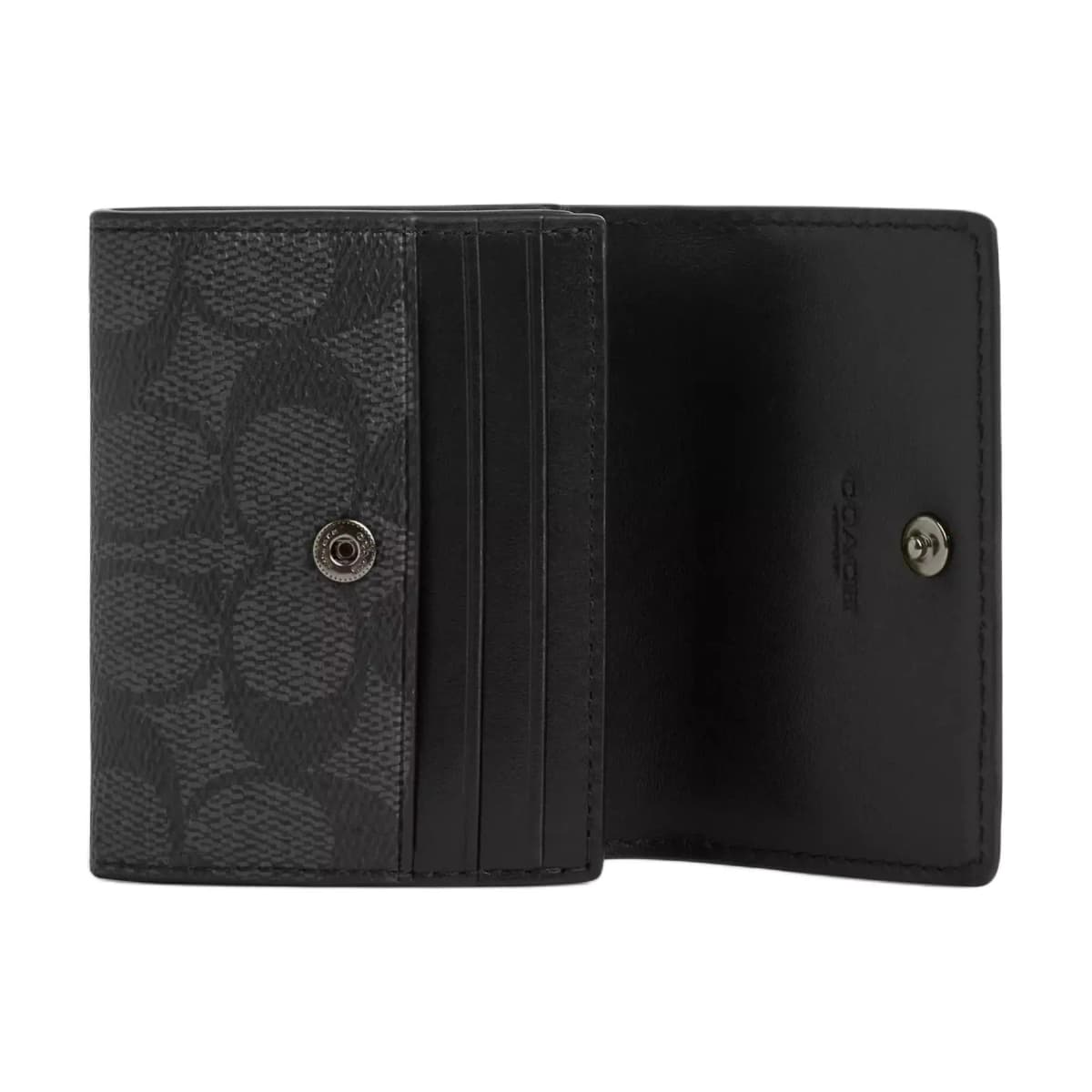 COACH Signature Coated Canvas Pulqabı Kişi Kömür/Qara 2