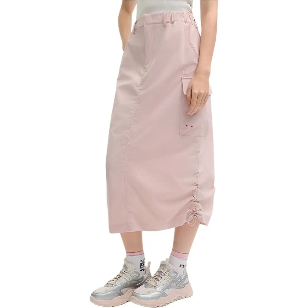 FILA ORIGINALE Woven Cargo Qadın Midi Ətəyi Çəhrayı 2