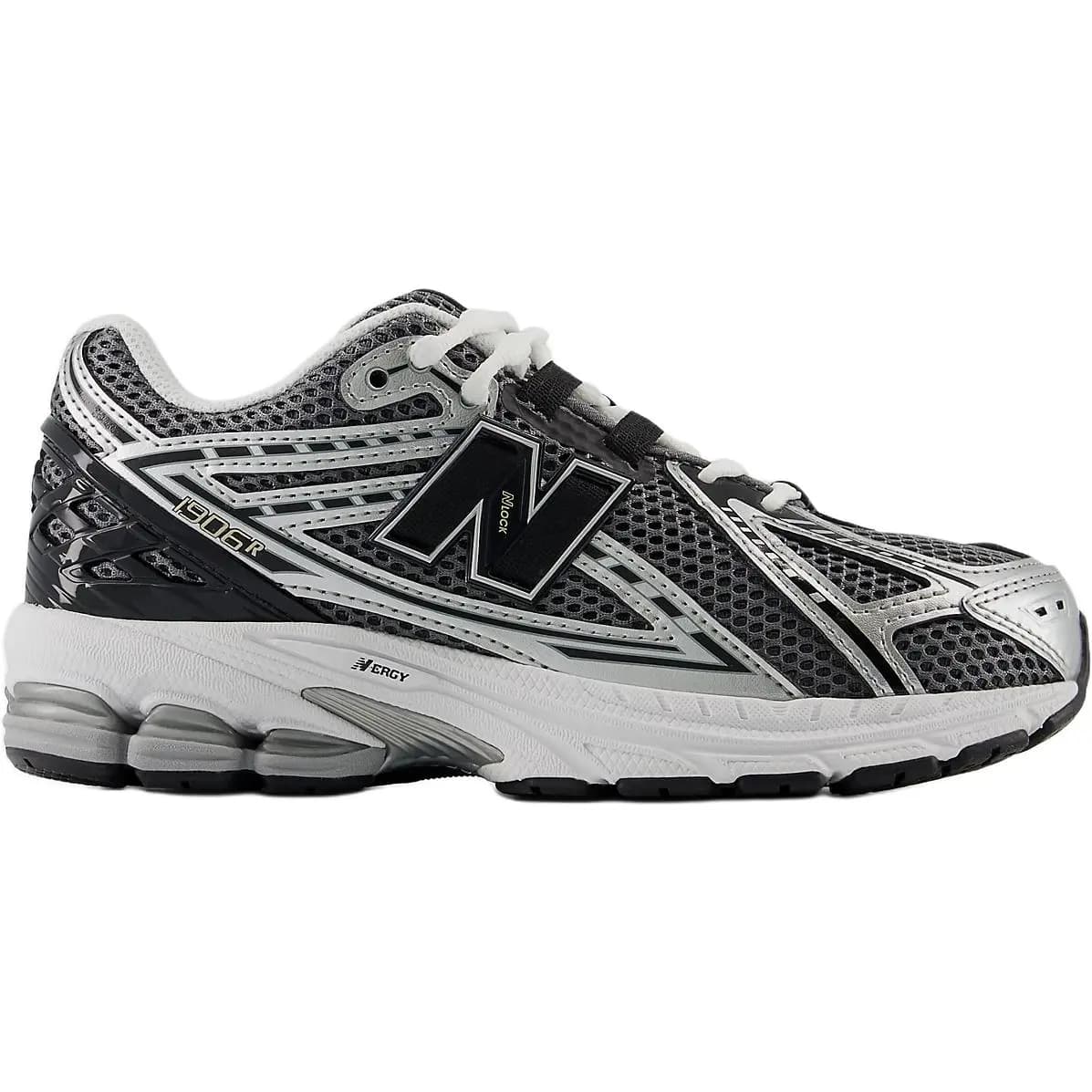 New Balance 1906 Abrasion Resistant Low top Kids' Running Shoes Silver/Black 2