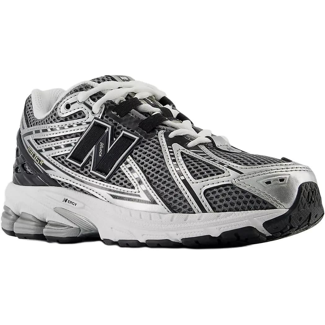 New Balance 1906 Abrasion Resistant Low top Kids' Running Shoes Silver/Black 3