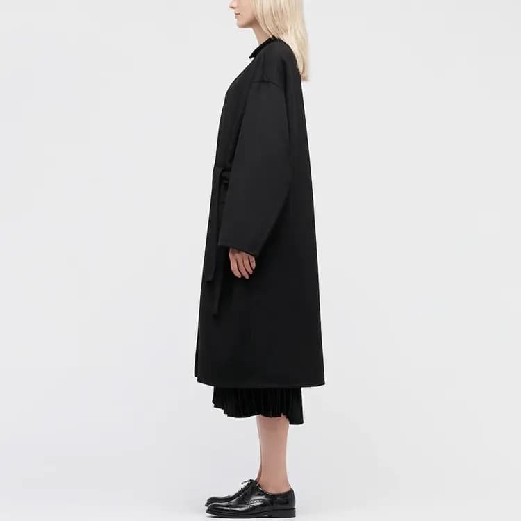Theory X UNIQLO Palto Qadın Qara 6