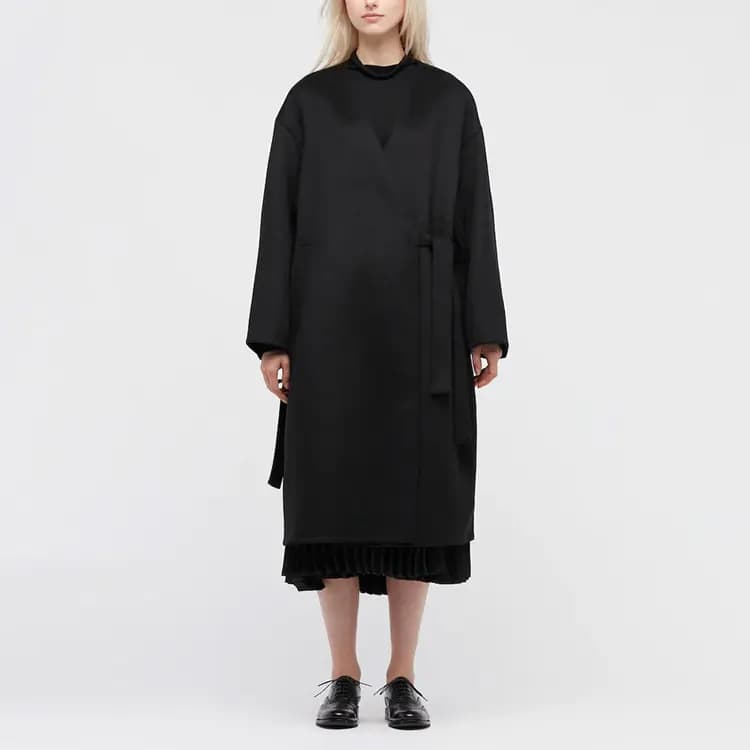 Theory X UNIQLO Palto Qadın Qara 4