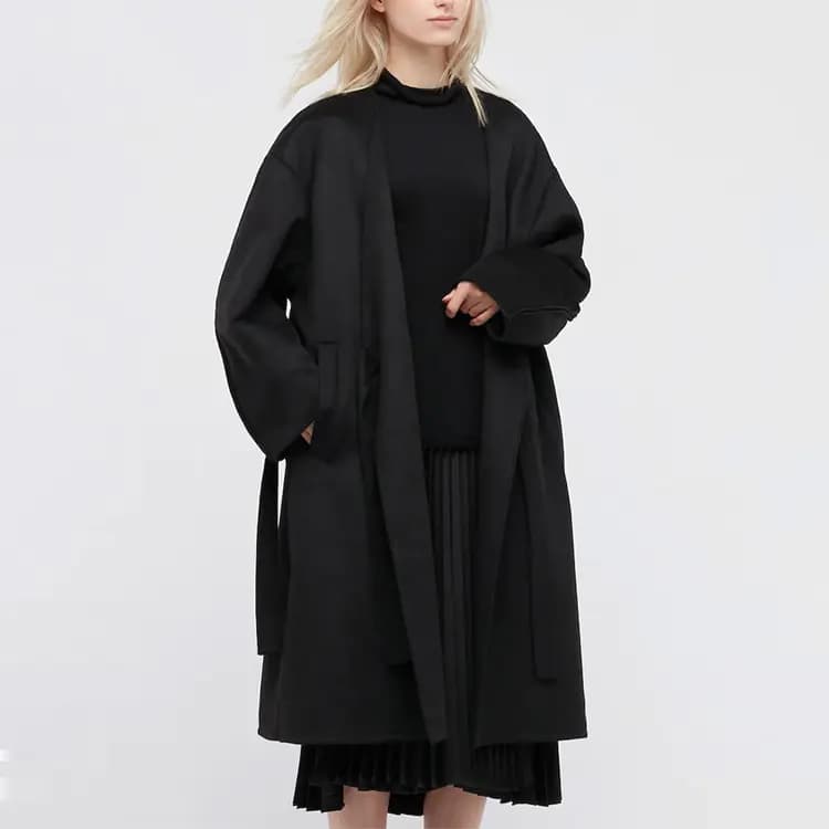 Theory X UNIQLO Palto Qadın Qara 2