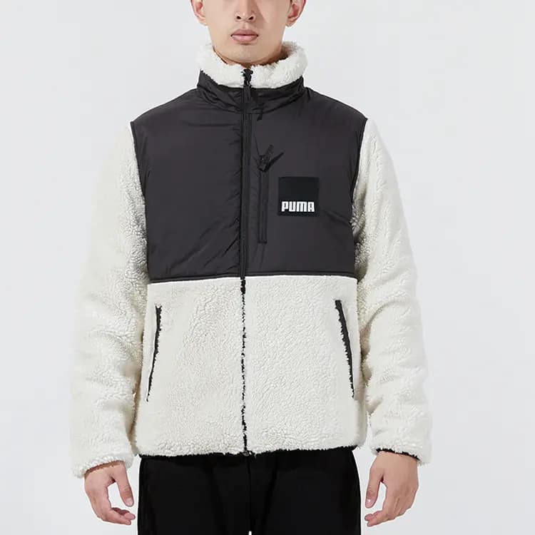 PUMA Kişi Məxmər Pencəyi Ağ 3