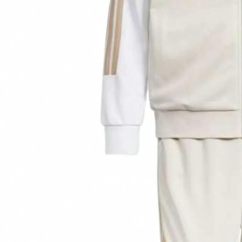 adidas Sportswear Comfortable Breathable Moisture-Wicking Jacket & Pants Casual Tracksuit Unisex Bauxite Brown/White 3