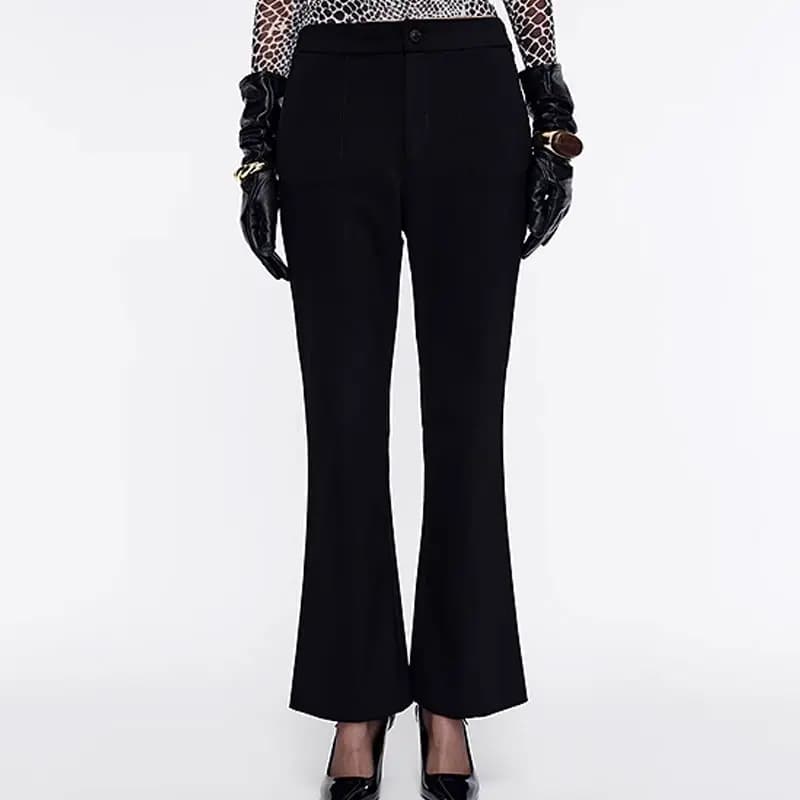 KARL LAGERFELD SS25 Qadın Şalvarı Qara 6