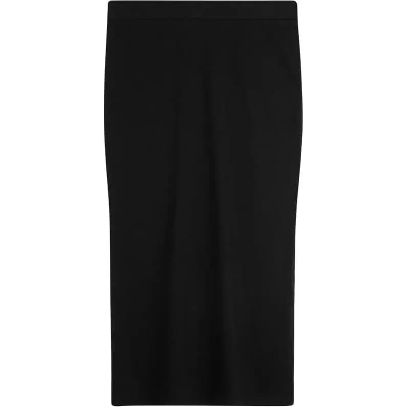 CALVIN KLEIN Modern Ribbed Bodycon Uzun Don Qadın 9